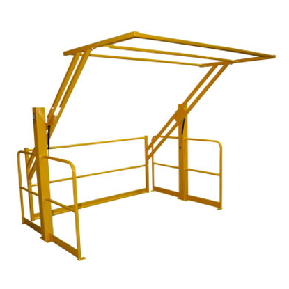 double-acting-pallet-gate-powder-coated