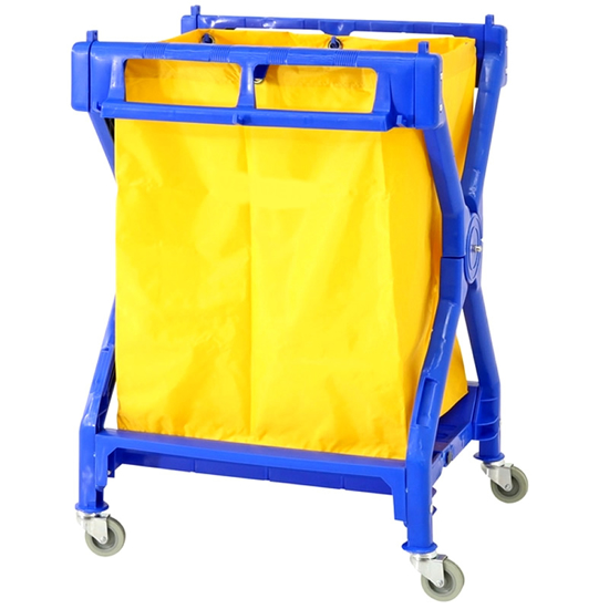 Picture of Plastic X Shape Laundry Cart Trolley