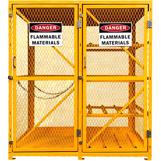 Picture of Gas Bottle Storage Cage 8 Forklift Cylinders + 9 G Cylinders