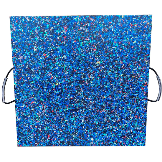 Picture of Outrigger Pad 20000kg 600x600x40mm Blue Confetti Square