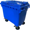 Picture of 660 Litre Wheelie Bin Blue with Rotator Base