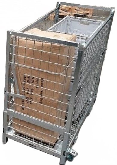 High Side Pallet Cage Stillage Castor Wheels