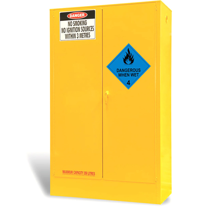 Picture of Dangerous When Wet Storage Cabinet 250 Litres