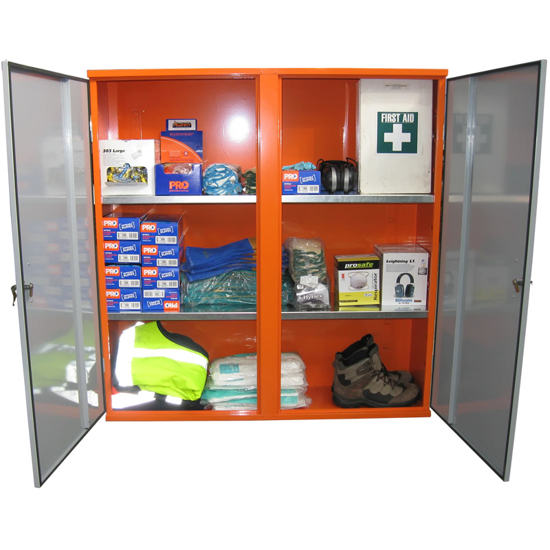 Picture of PPE Storage Cabinet Double Door with 3 x Shelves