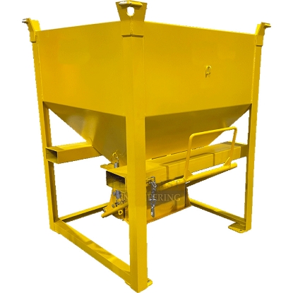 Picture of Hopper Bin with Clamshell Opening Mechanism